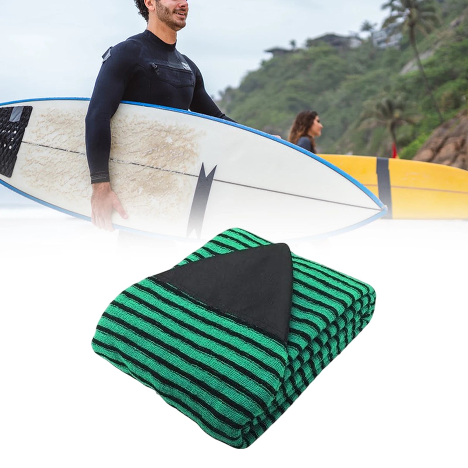 Surfboard Cover Protective Case Soft Stretch Shortboard Cover for Water Sports Shortboard Funboard Windsurfing Board