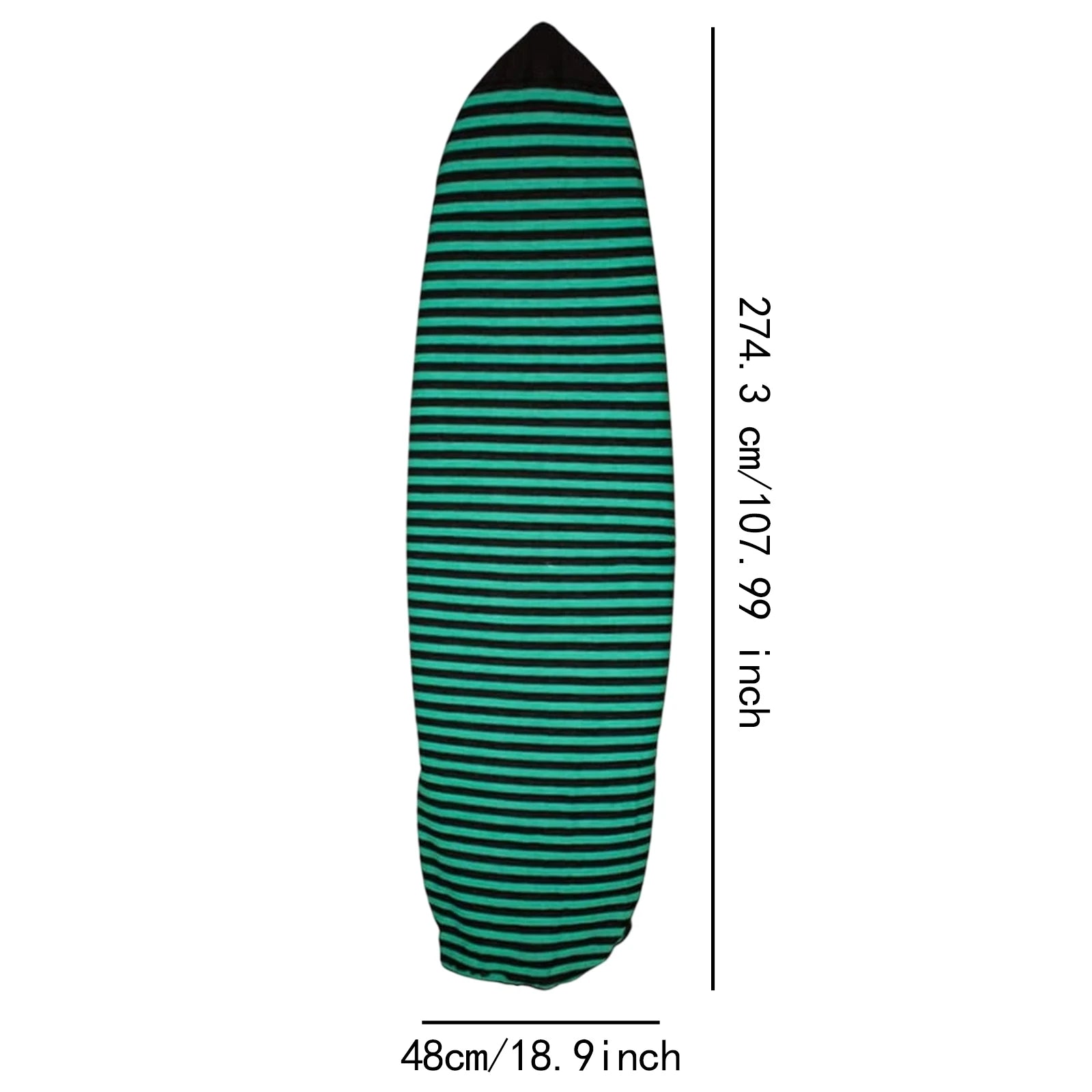 Surfboard Cover Protective Case Soft Stretch Shortboard Cover for Water Sports Shortboard Funboard Windsurfing Board