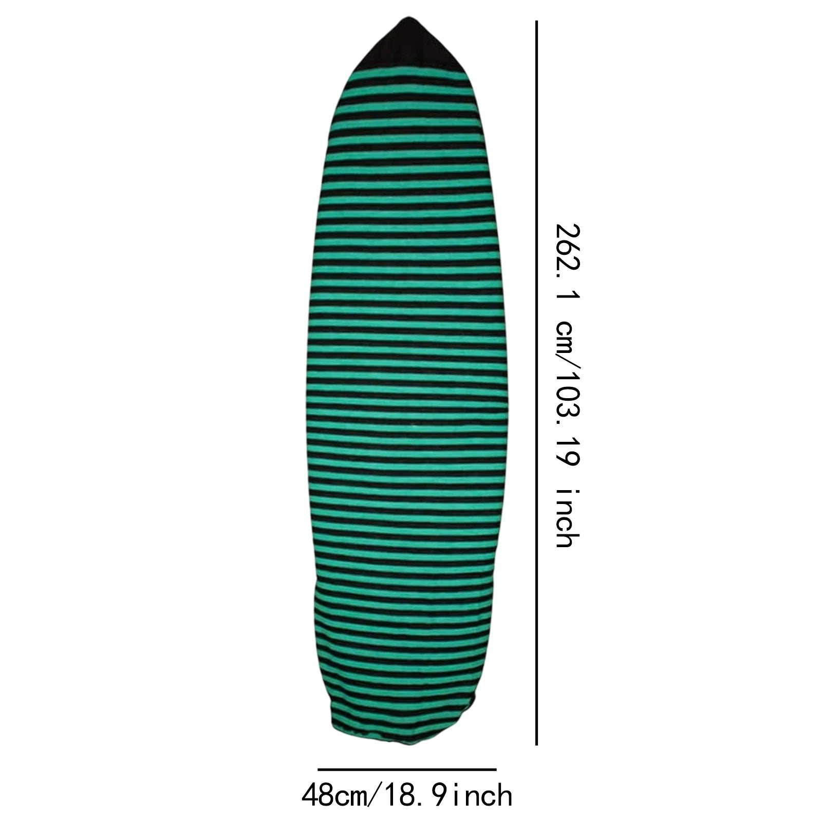 Surfboard Cover Protective Case Soft Stretch Shortboard Cover for Water Sports Shortboard Funboard Windsurfing Board