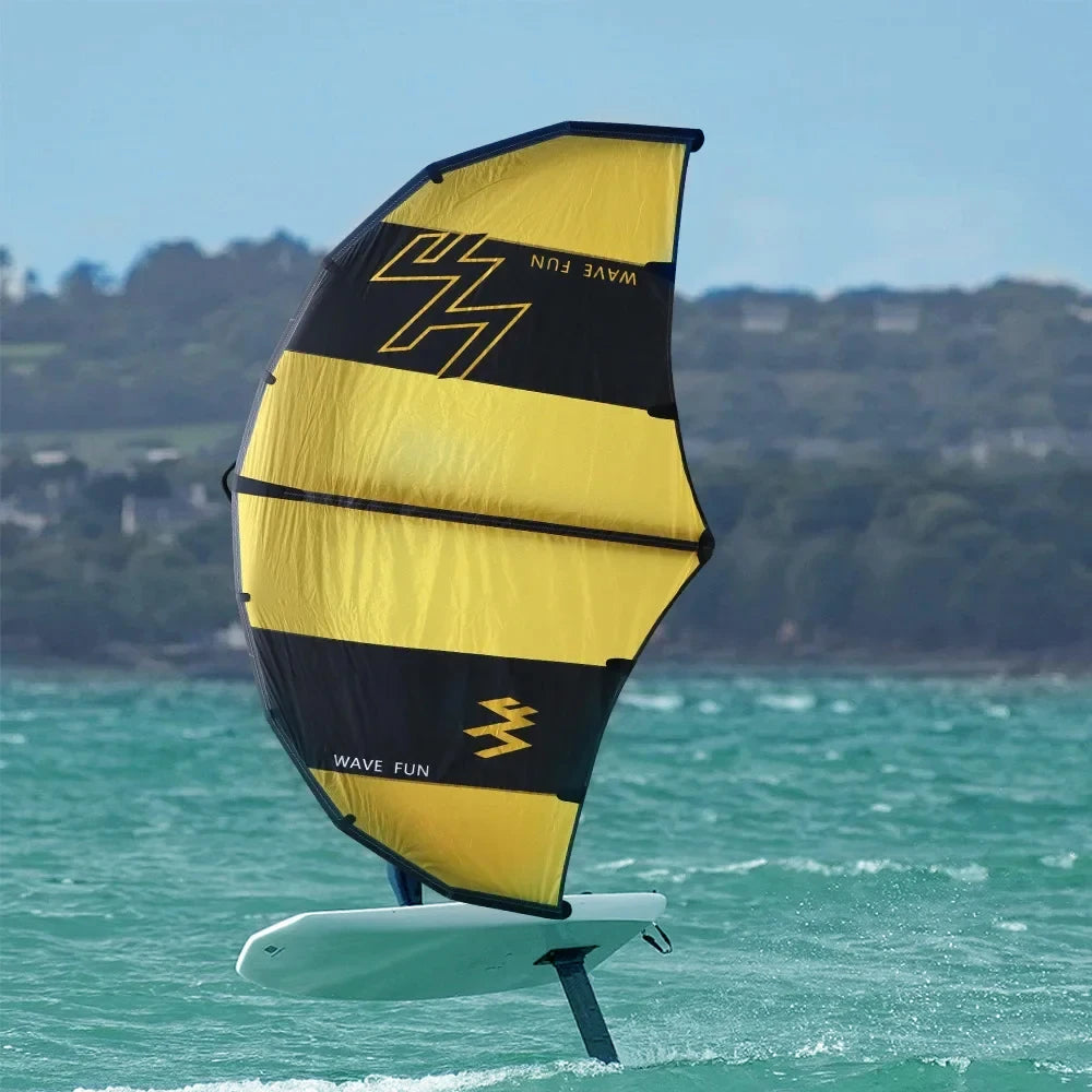 UICE 4.1/5.0m² Windsurfing Wing Foiling Carbon Fiber Hard Handle Inflatable Kitesurfing Independent Air Bag Surfboard Wing