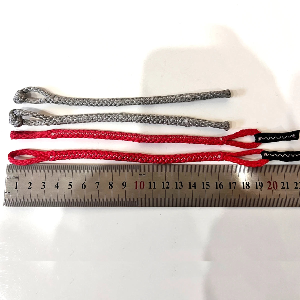 4PCS/SET Kitesurfing Kite 4 Line Pigtails 2 Red 2 Blue 17CM,2 Grey 18CM 1000KG  For Bar Repair