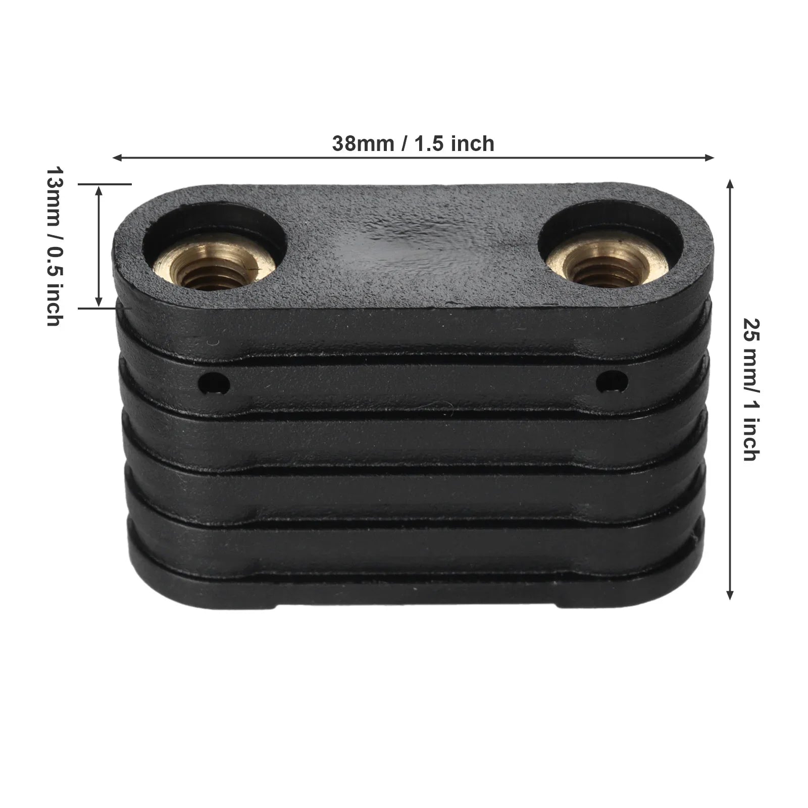 5/6Pcs Windsurfing SUP 2-Hole Footstrap Insert Black Plastic Surfboard Windsurf Board Footstrap Replacement Kit Surf Accessories