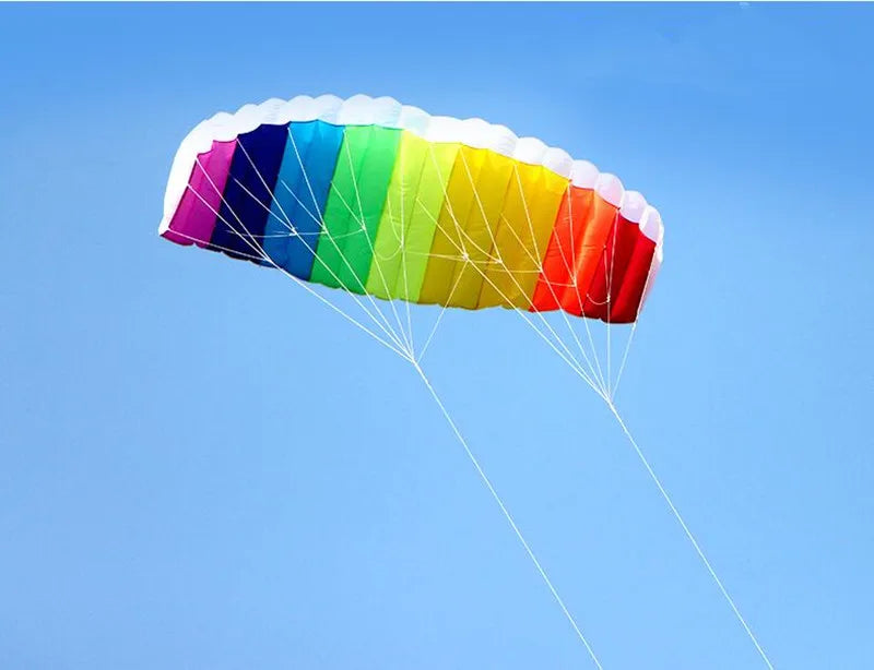 free shipping 2.5m large Dual Line Stunt Sport soft Kite with control bar kitesurfing outdoor toys flying kiteboard windsurfing
