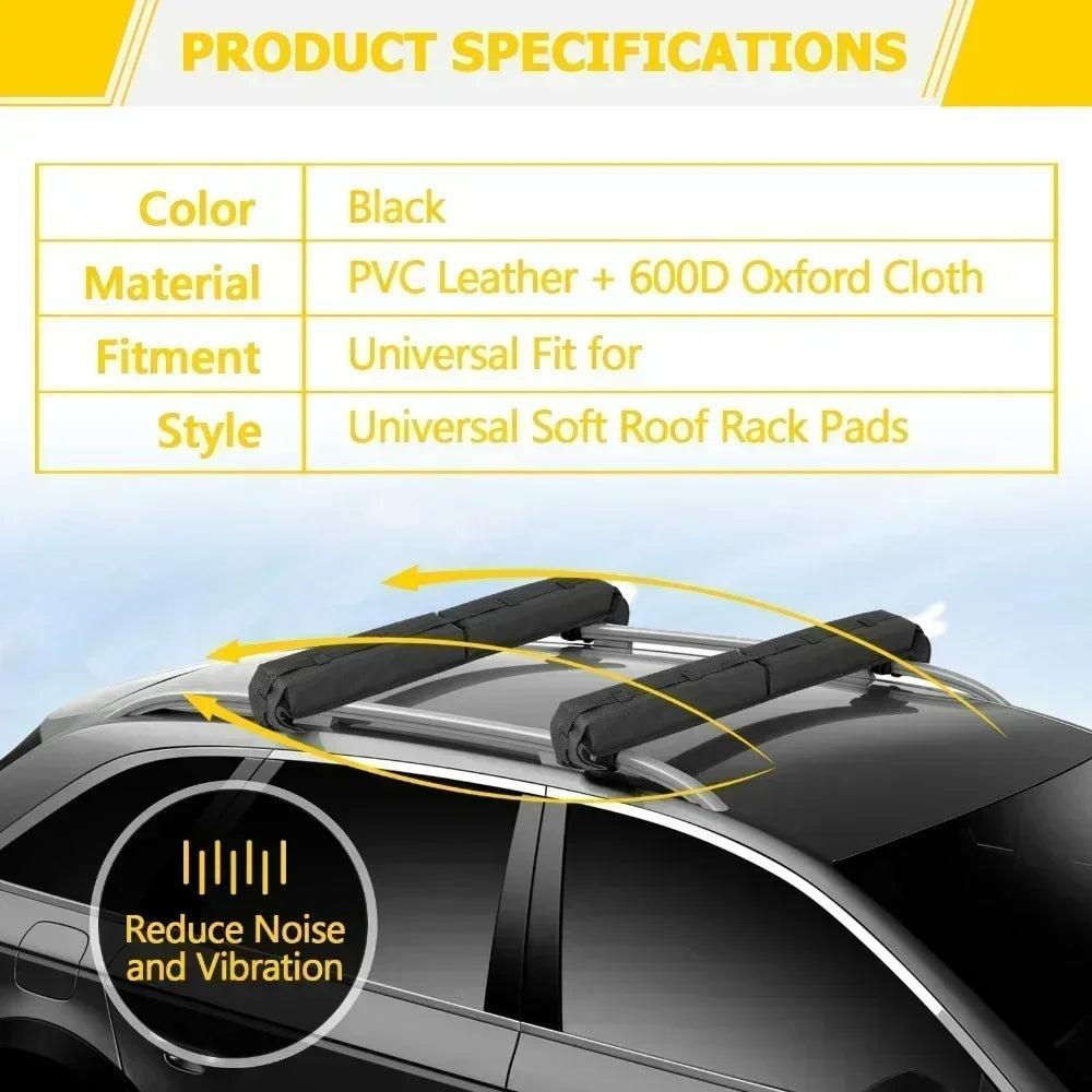 Universal Car Surfboard Racks Car Roof Luggage Soft Rack Pads For Kayak Sup Paddleboard Canoe Snowboard Windsurfing Accessory