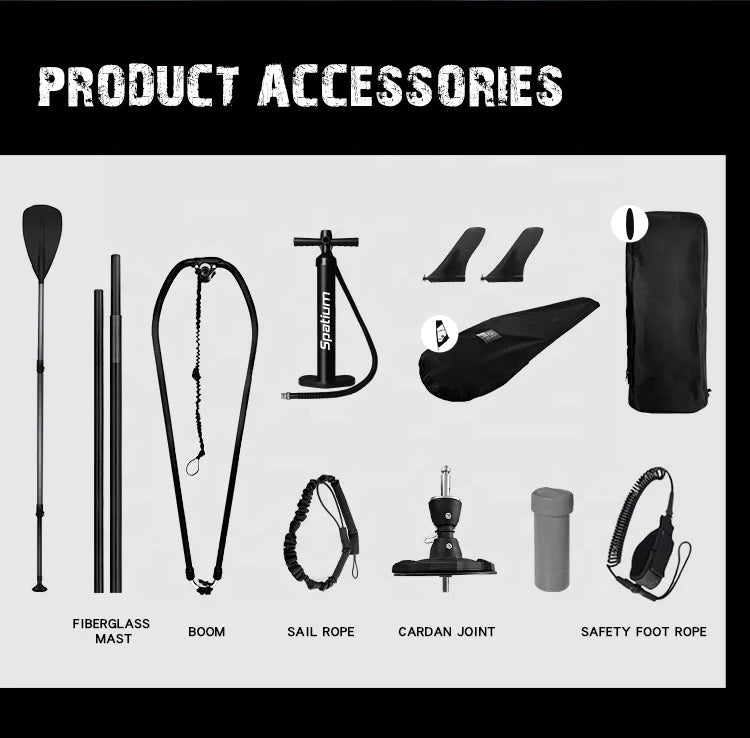 Favorite Professional Manufacturer Custom Logo Inflatable Sup Paddle Windsurf Board With Sail