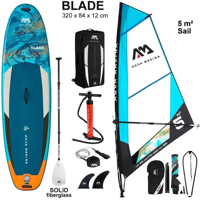 2022 windsurf 320*84*12CM board AQUA MARINA BLADE inflatable sup board sail sailboard stand up paddle surf surfboard wind driven