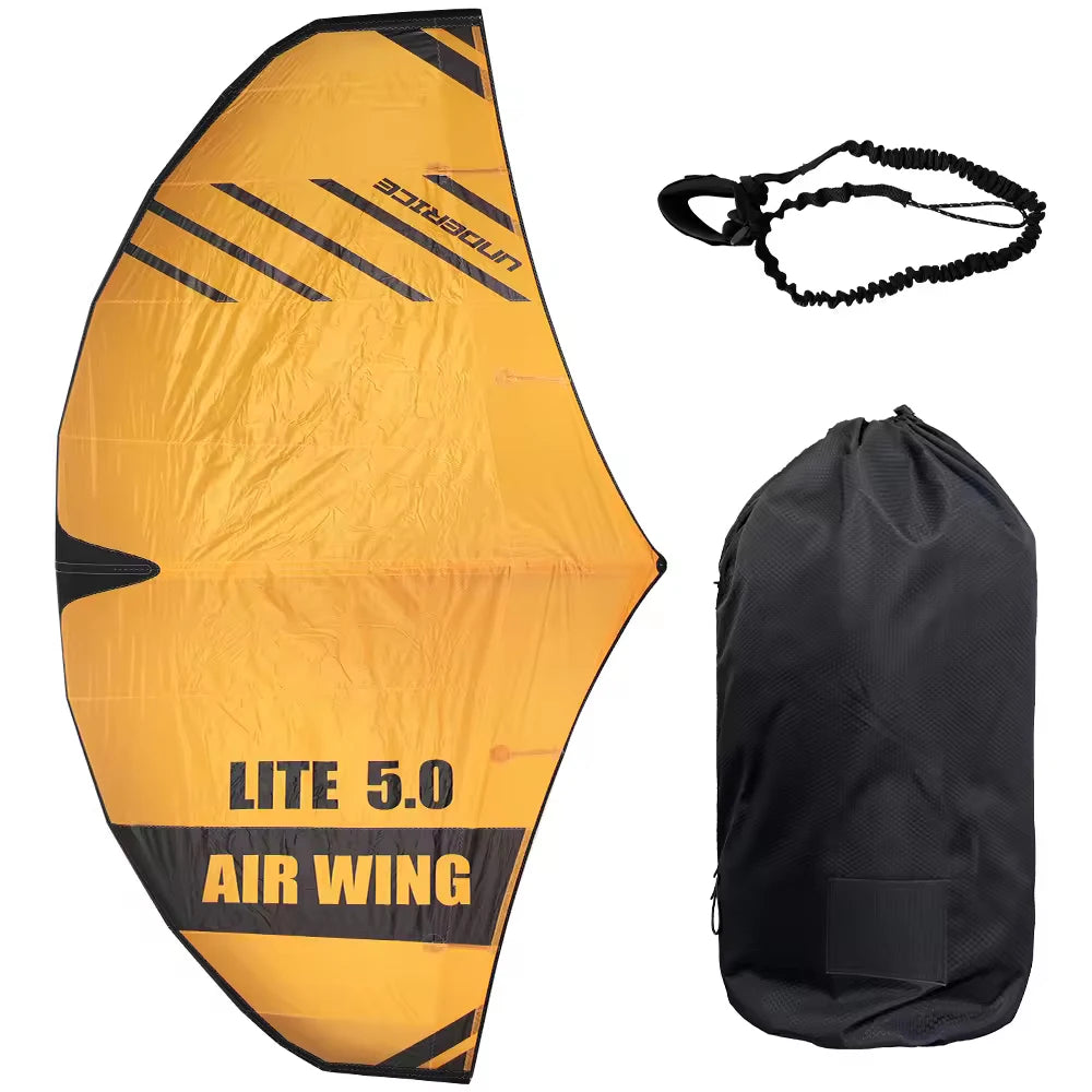 UICE 4.1/5.0m² Windsurfing Wing Foiling Carbon Fiber Hard Handle Inflatable Kitesurfing Independent Air Bag Surfboard Wing