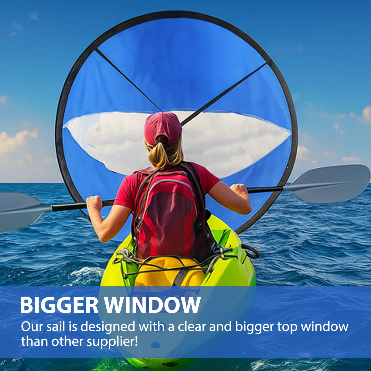 UICE SUP Board Wind Sail 42Inch SUP Accessories 5 Colors Kayak Rowing Paddles Surfboard Padel Surf Water Sports Boat Accessories