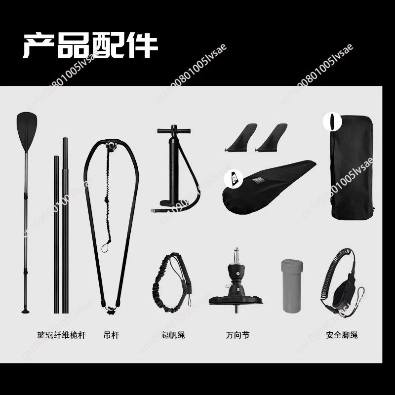 2-in-1 Windsurf Sail With Sup Board Windsurfing For Smooth Sailing And Paddleboarding Inflatable Surfboard Sailing Kit