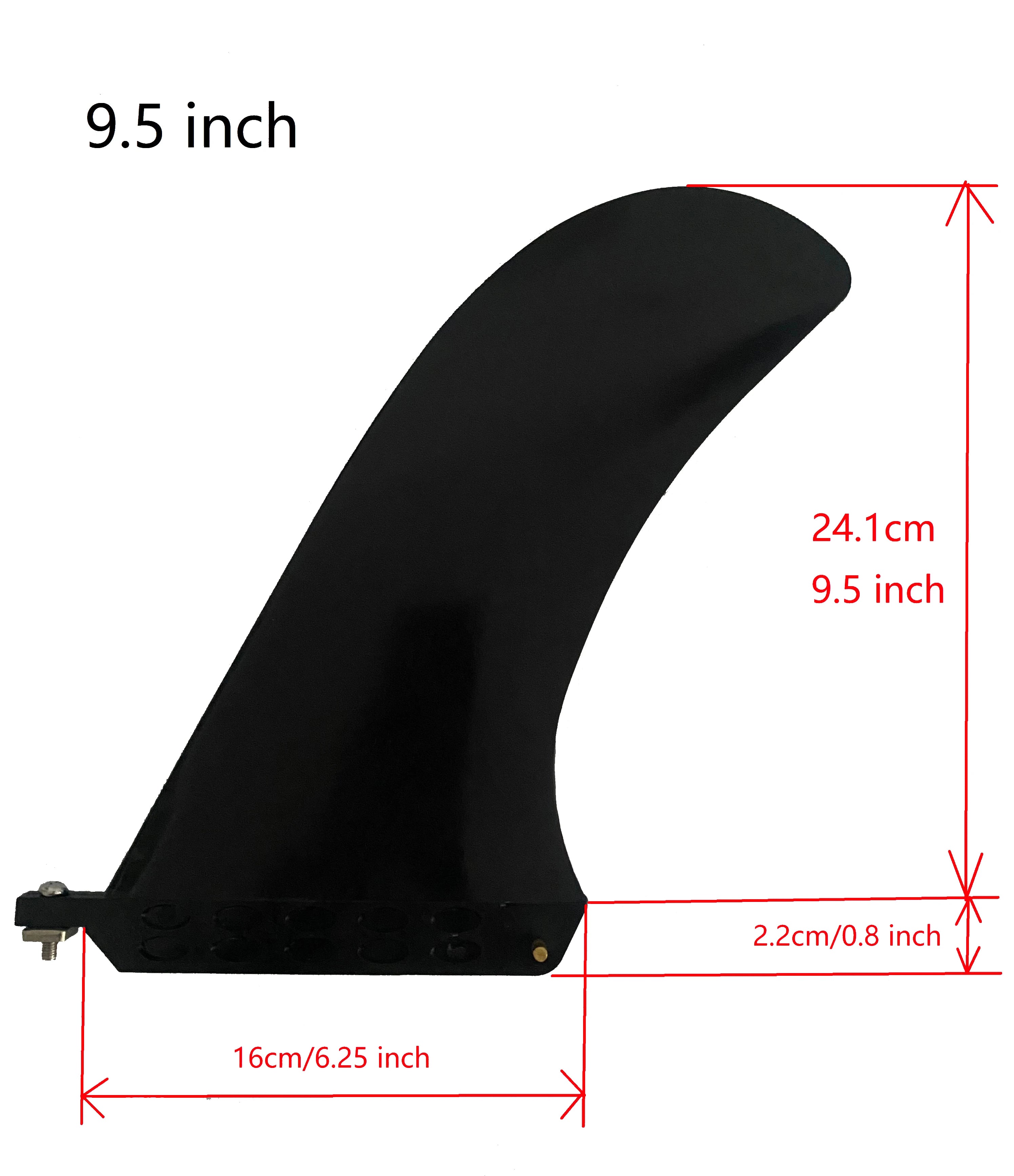 6.5/8/9.5/10 inch Surf Fin SUP Single Center Fin Nylon Long Board Surf Board Paddle Board With Fin Screw Surfing Accessories