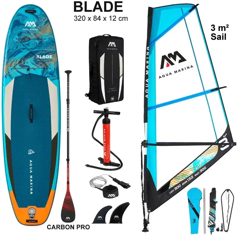 2022 windsurf 320*84*12CM board AQUA MARINA BLADE inflatable sup board sail sailboard stand up paddle surf surfboard wind driven