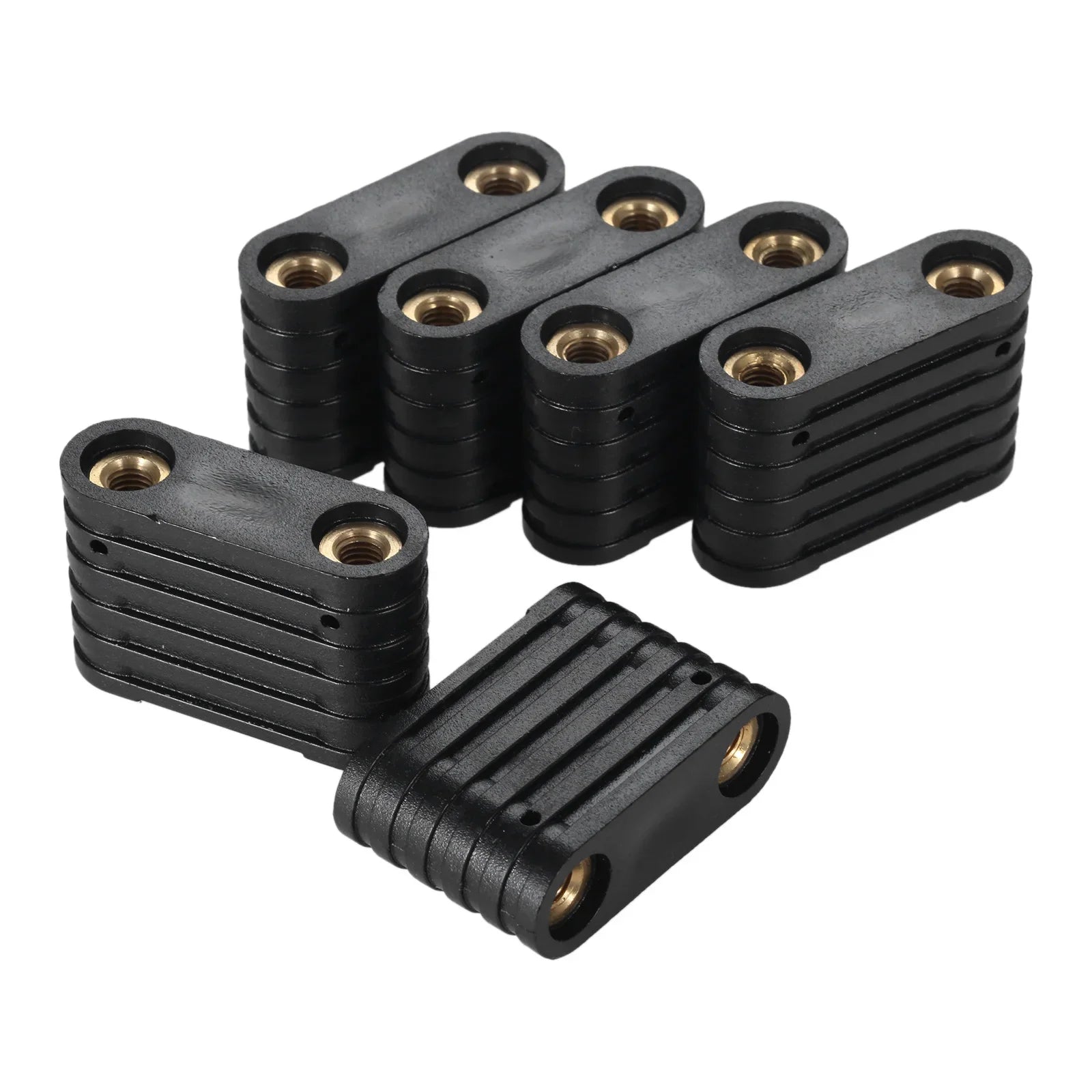 5/6Pcs Windsurfing SUP 2-Hole Footstrap Insert Black Plastic Surfboard Windsurf Board Footstrap Replacement Kit Surf Accessories