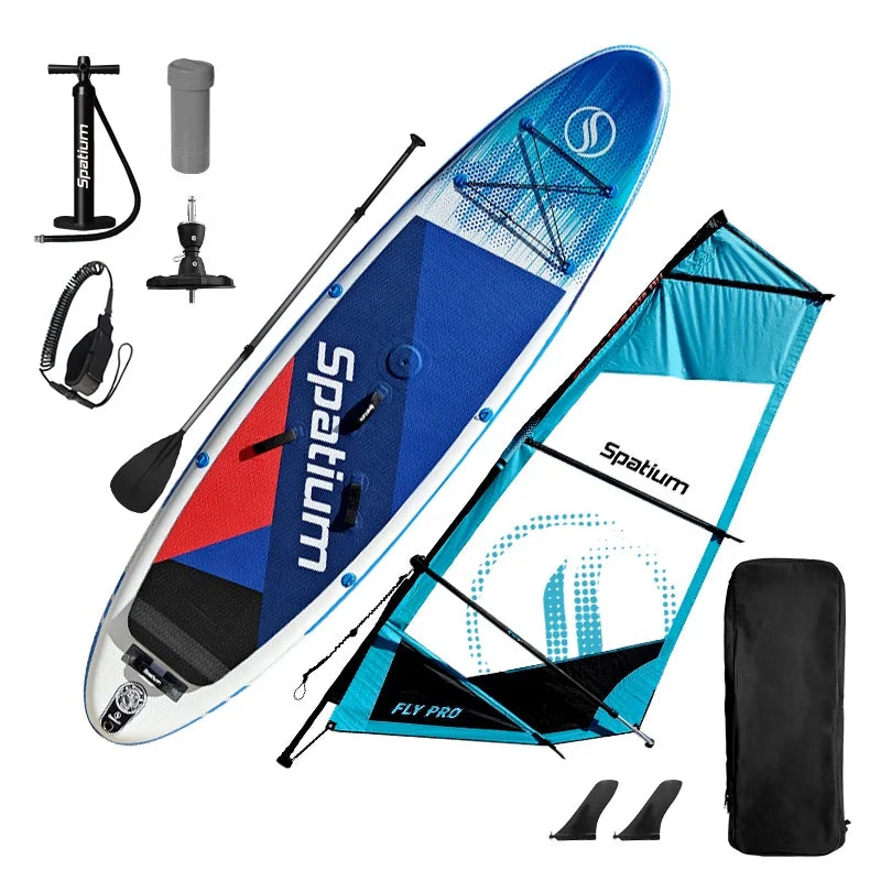 Favorite Professional Manufacturer Custom Logo Inflatable Sup Paddle Windsurf Board With Sail