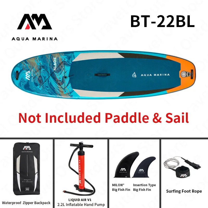 AQUA MARINA BLADE Inflatable Sup Board Sail Sailboat Surfboard Stand Up Sports Paddle Board Surf Aquatic Water Sports Windsail