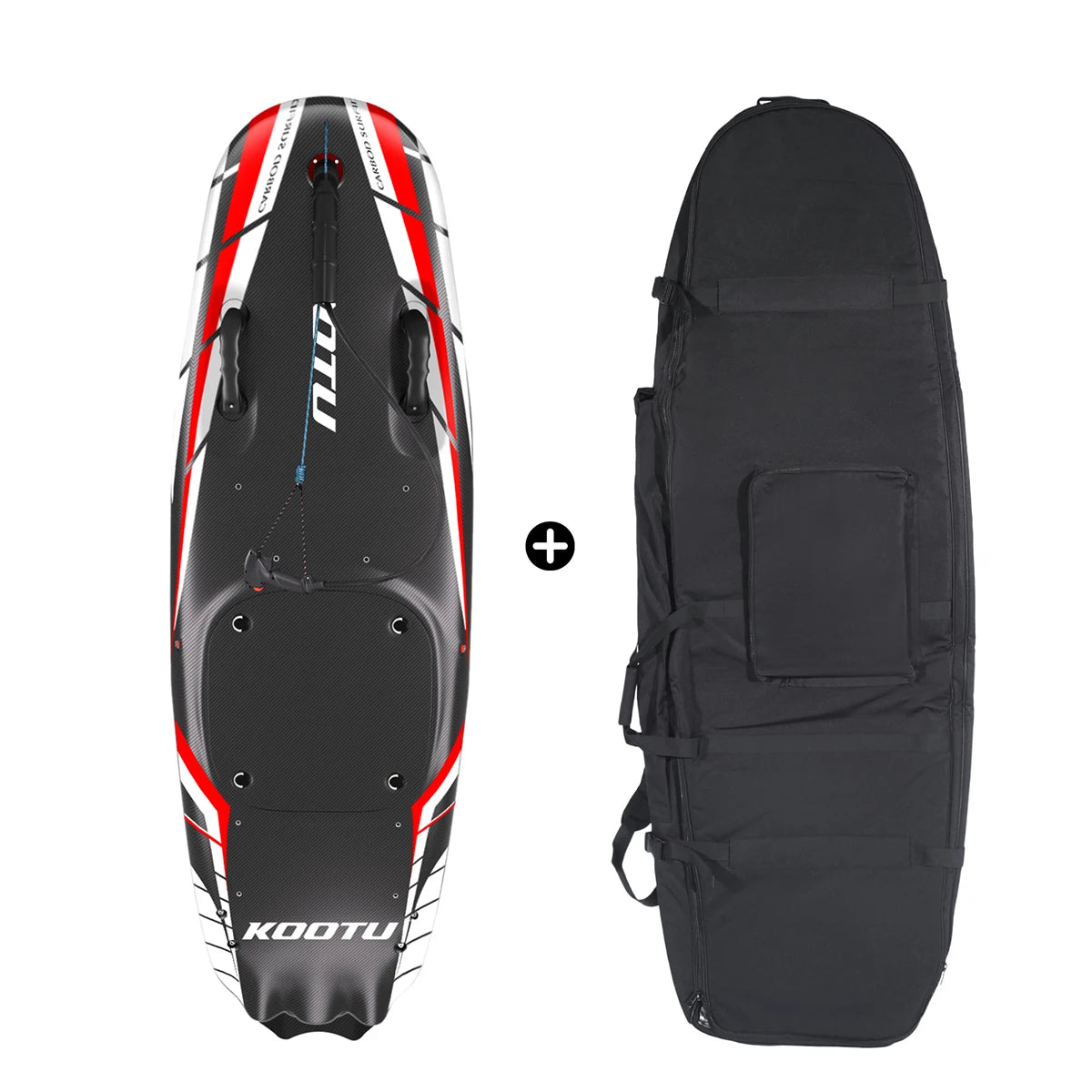 KOOTU Jet Surfboard Fuel-powered surfb Engine 109cc Lightweight Carbon Fiber Surfboard Electric Surfing High Speed Power Surfing