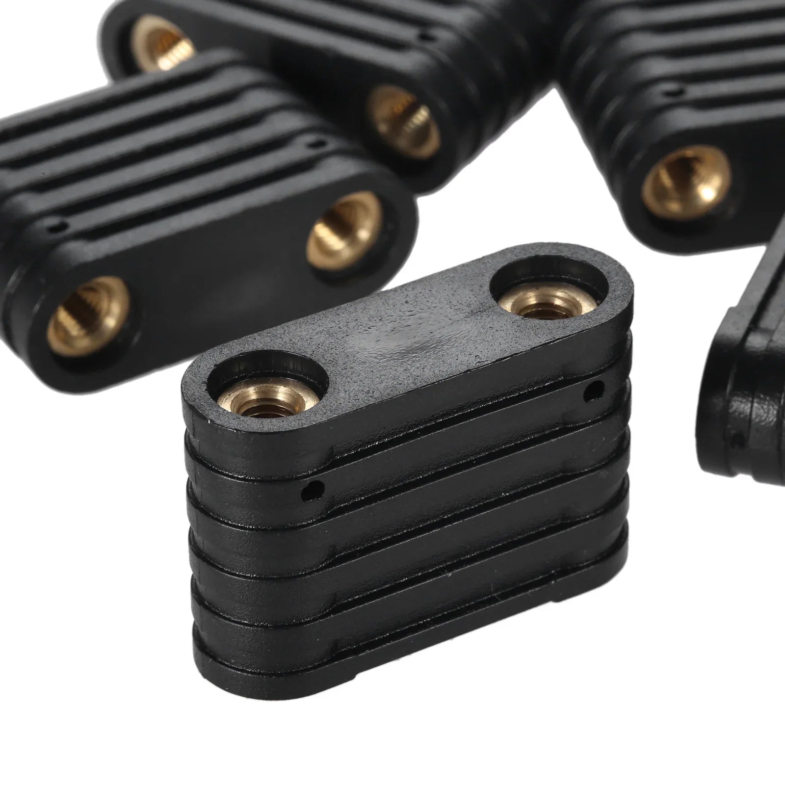 5/6Pcs Windsurfing SUP 2-Hole Footstrap Insert Black Plastic Surfboard Windsurf Board Footstrap Replacement Kit Surf Accessories