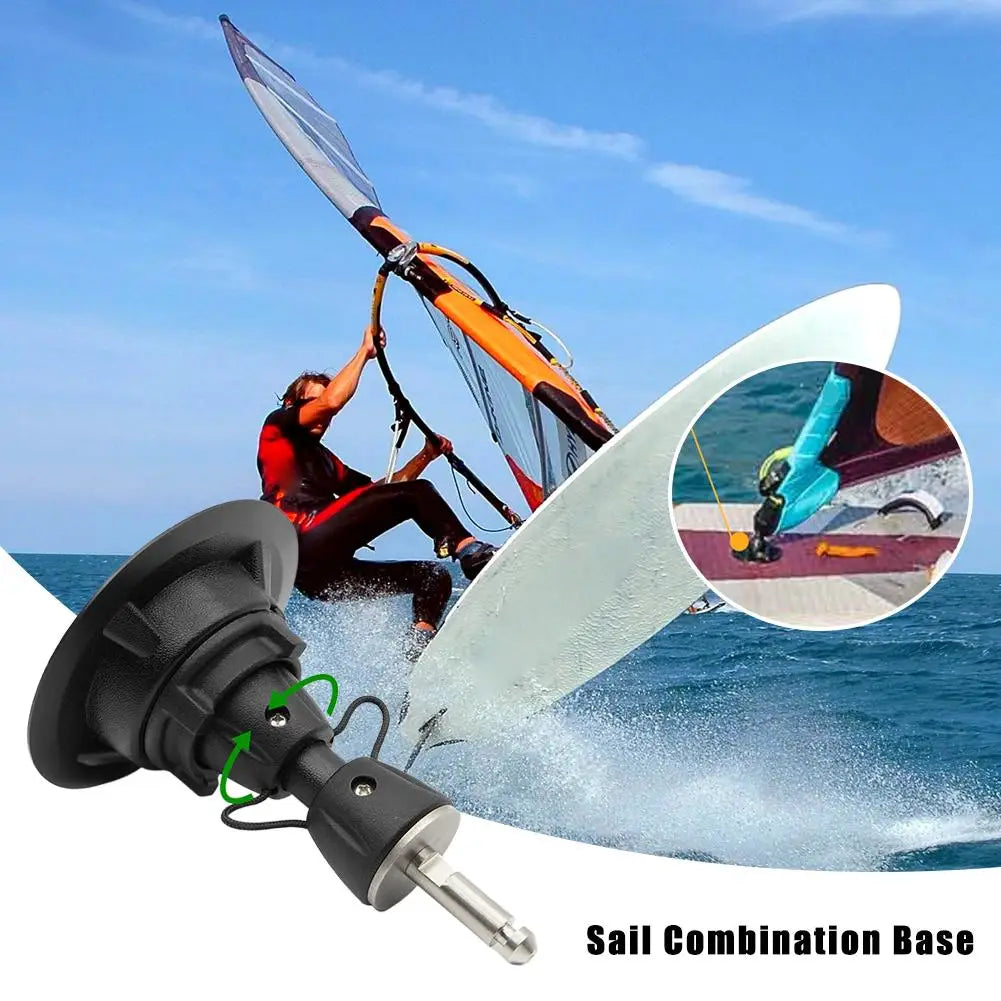 Sail Base Board 360° Adjustable Mast Flexible Fixing Surfboard Windsurfing Replacement Paddle Sailboard for Accessory