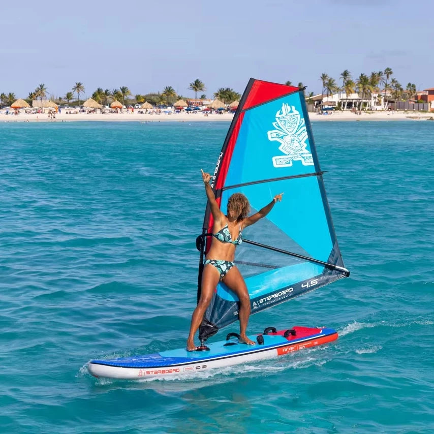 Inflatable Windsurfing Stand Up SUP Paddle Board & Sail Sup Board Windsurfing