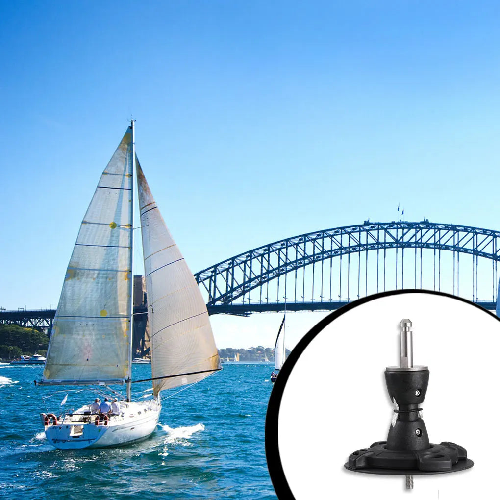Sail Base 360-degree Adjustable Rustproof Windsurf Mast Bases Windsurfing Baseplate Cardan Joint for Board Sailboard Accessory