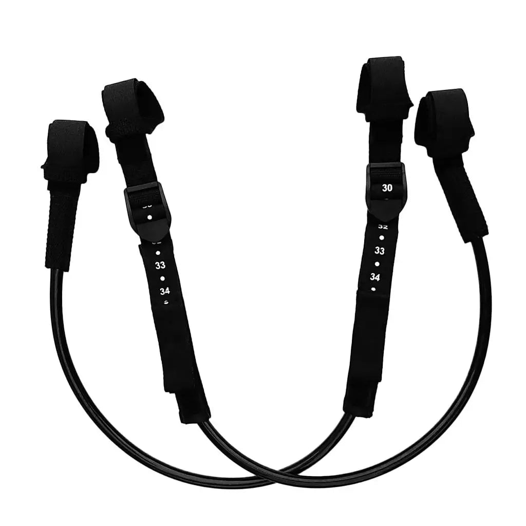 Pack of 2 Adjustable Harness Leash Surfing Water Sports Windsurfing Line