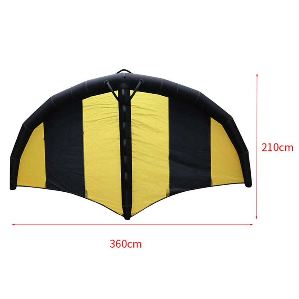 UICE 4.1/5.0m² Windsurfing Wing Foiling Carbon Fiber Hard Handle Inflatable Kitesurfing Independent Air Bag Surfboard Wing