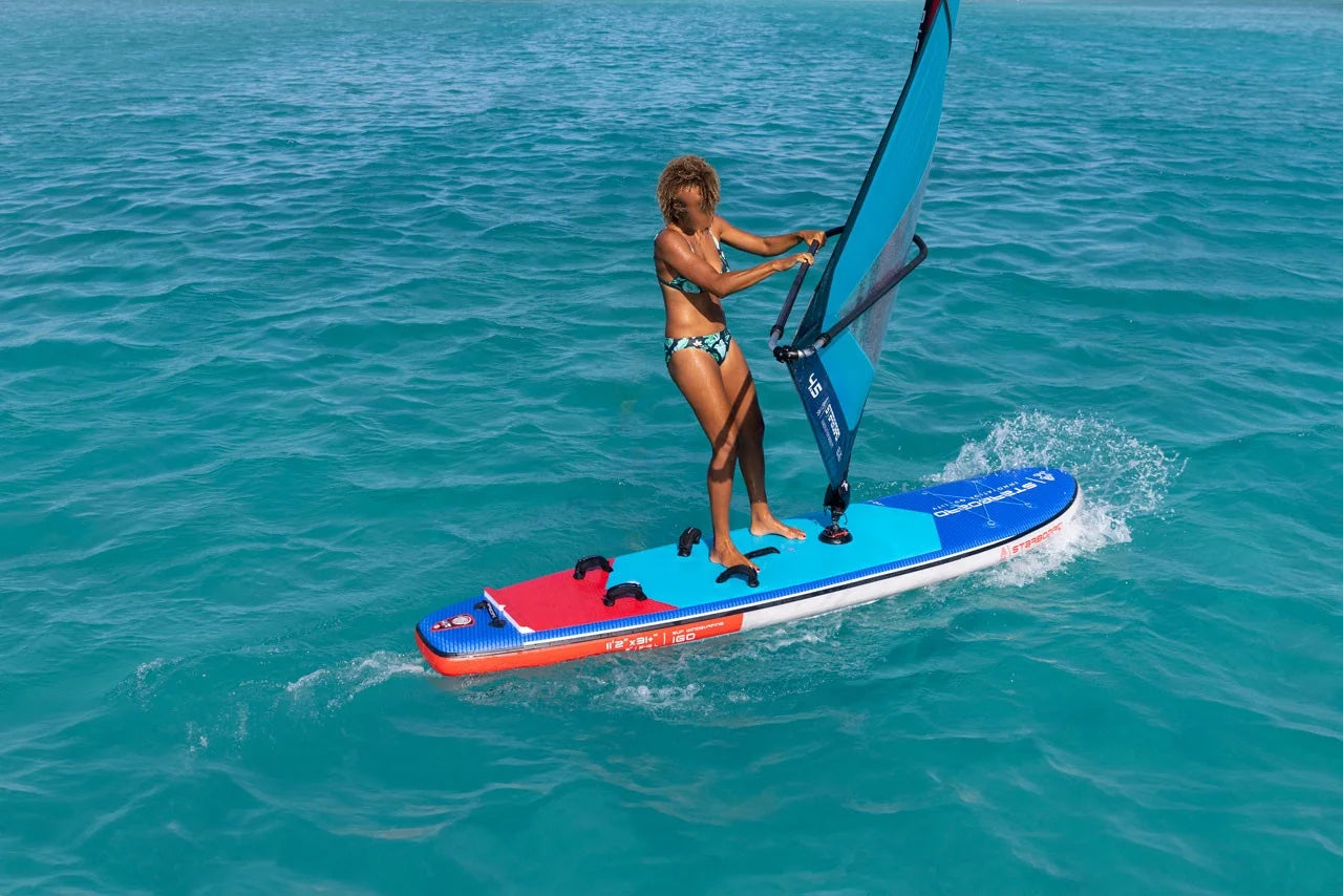Inflatable Windsurfing Stand Up SUP Paddle Board & Sail Sup Board Windsurfing