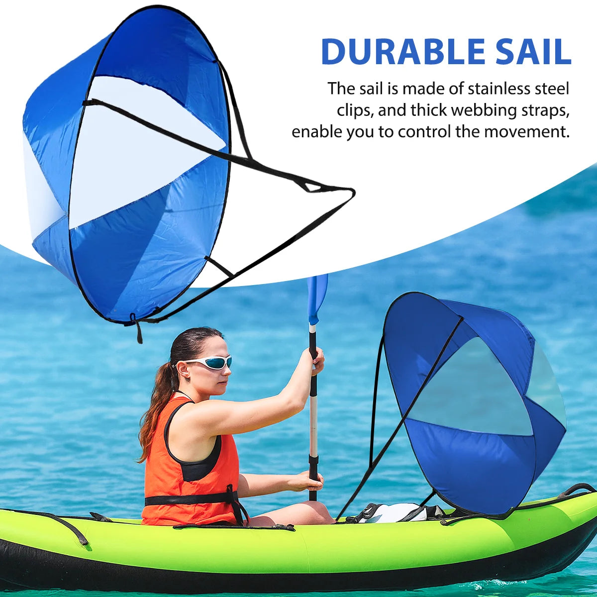 UICE SUP Board Wind Sail 42Inch SUP Accessories 5 Colors Kayak Rowing Paddles Surfboard Padel Surf Water Sports Boat Accessories