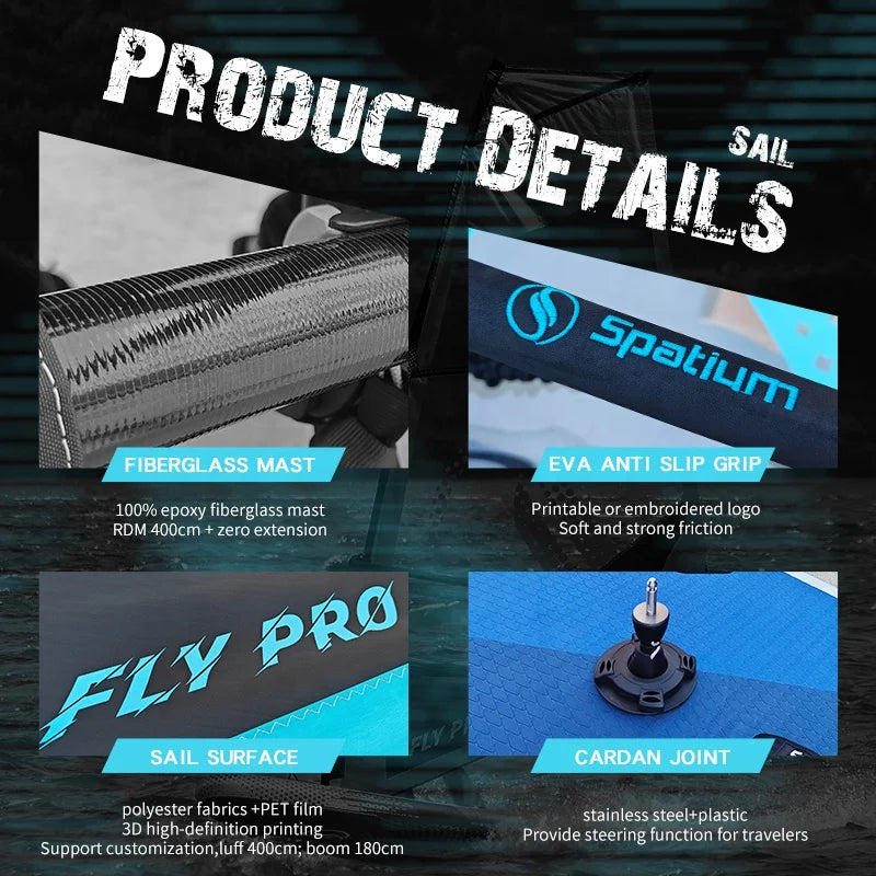 Favorite Professional Manufacturer Custom Logo Inflatable Sup Paddle Windsurf Board With Sail