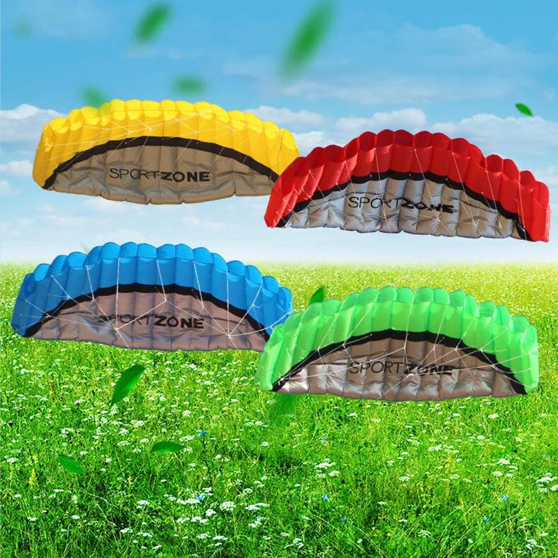 free shipping 2.5m large Dual Line Stunt Sport soft Kite with control bar kitesurfing outdoor toys flying kiteboard windsurfing