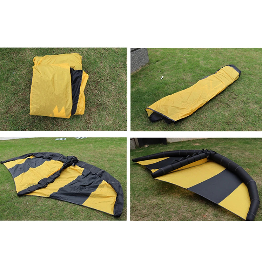 UICE 4.1/5.0m² Windsurfing Wing Foiling Carbon Fiber Hard Handle Inflatable Kitesurfing Independent Air Bag Surfboard Wing