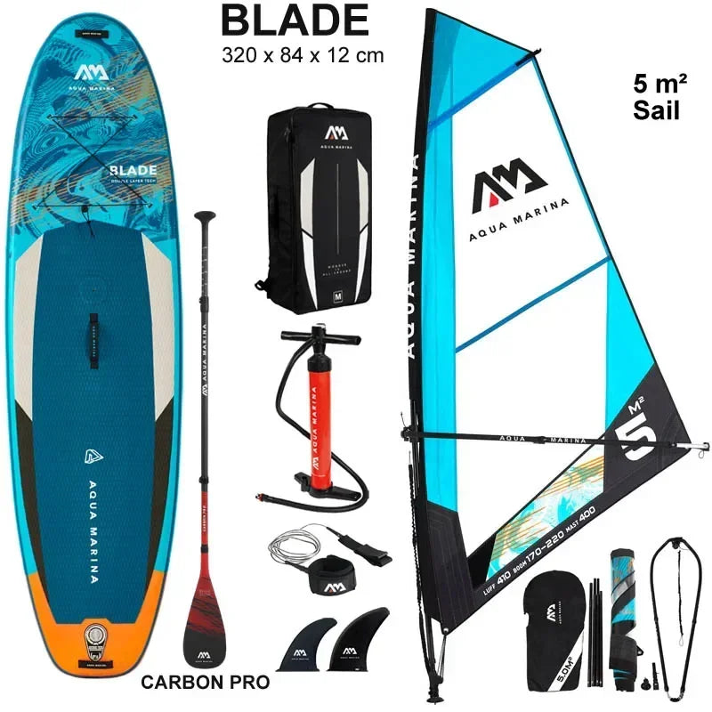 2022 windsurf 320*84*12CM board AQUA MARINA BLADE inflatable sup board sail sailboard stand up paddle surf surfboard wind driven