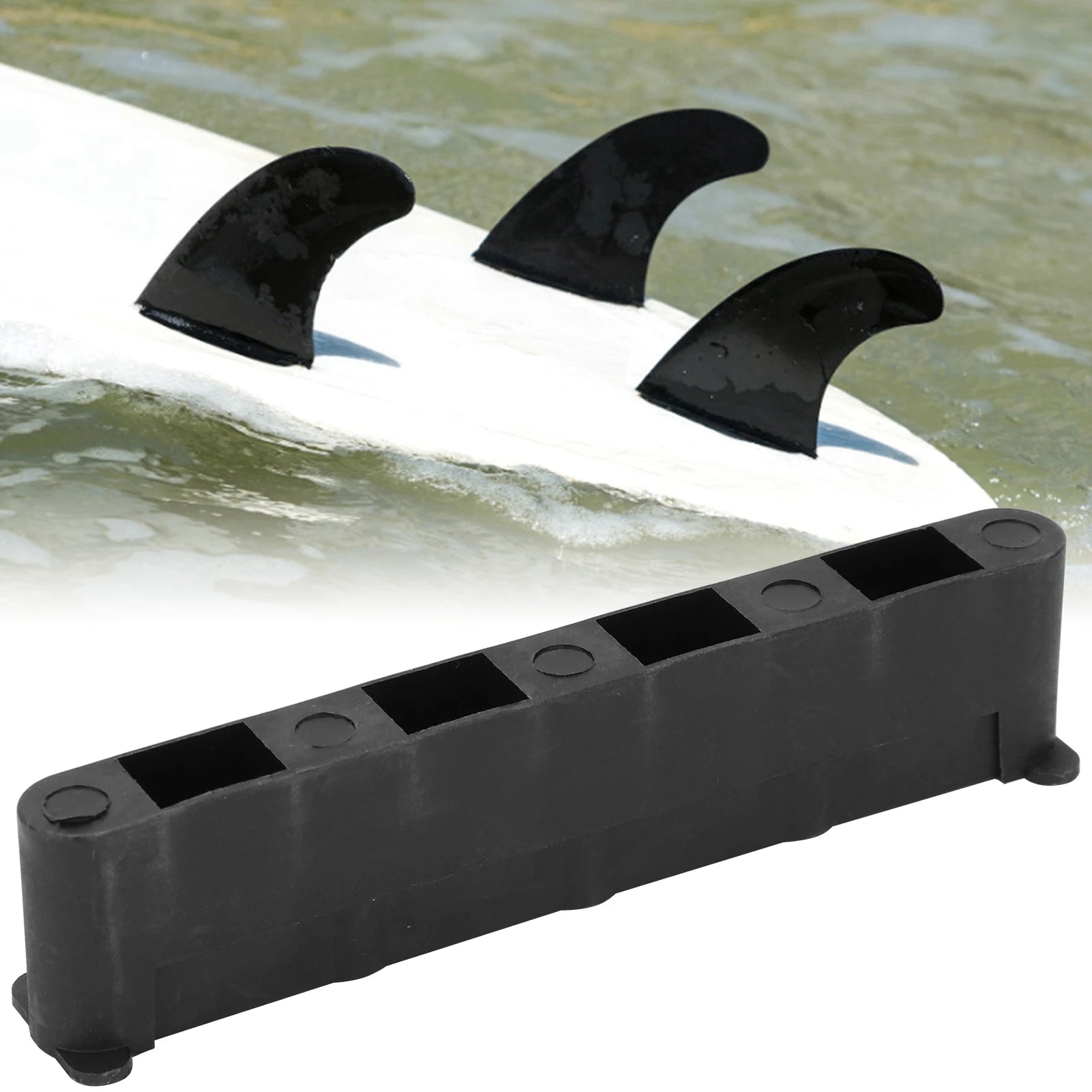 UICE 6pcs Windsurfing 5 Hole Adjustable Footstrap Insert Windsurf Board Repair Wind Sailboard Box Life Saving Board Fixed Handle